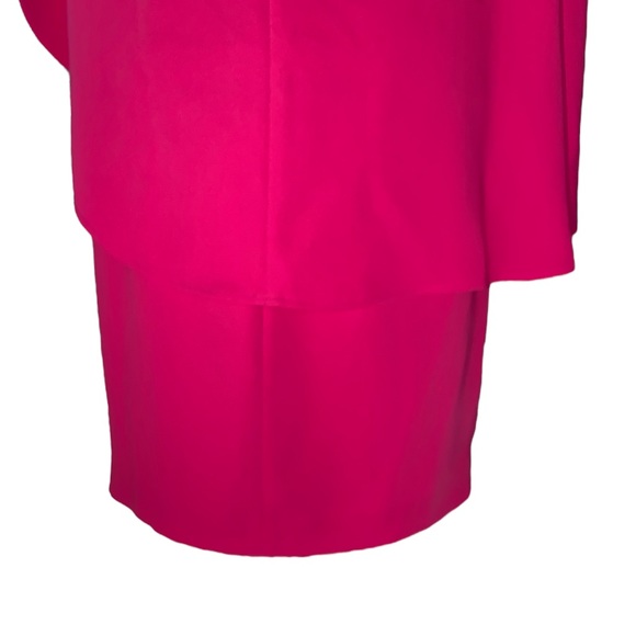 Trina Turk Adore Draped Cape Overlay Pink Popover Tunic Dress - S - Picture 10 of 16